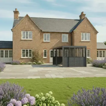 Titan Sliding Shuttered Doors for 3.6m Pergola