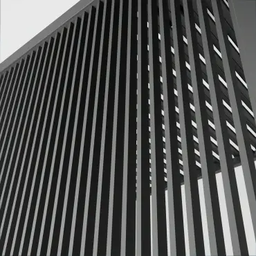 Titan Vertical Louvre Side Wall Panel 1m