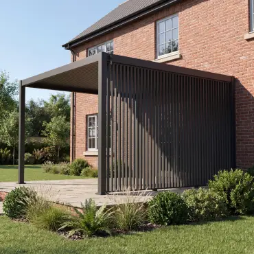 Titan Vertical Louvre Side Wall Panel 1m
