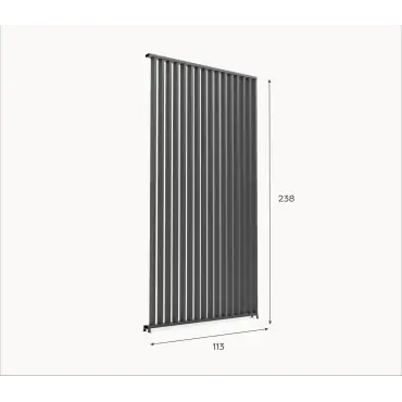 Titan Vertical Louvre Side Wall Panel 1.2m