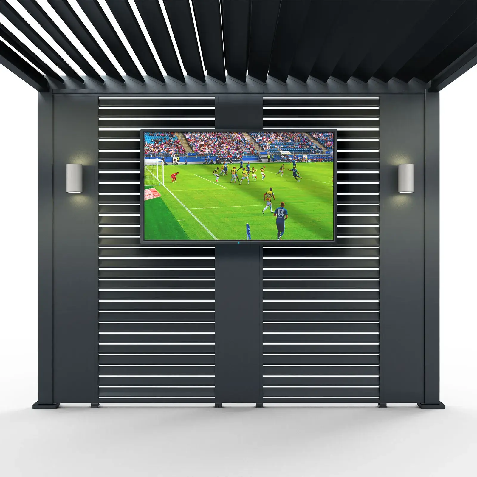 Titan Aluminium Pergola 31cm Solid Side Wall Panel