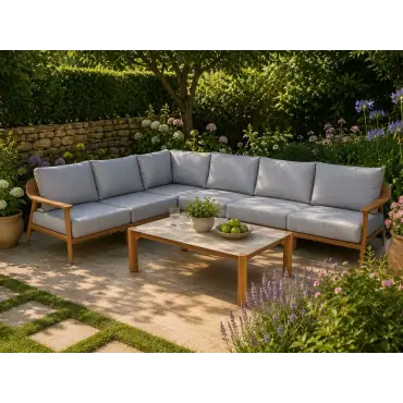 Veluta Curve Corner Unit - Teak Certified