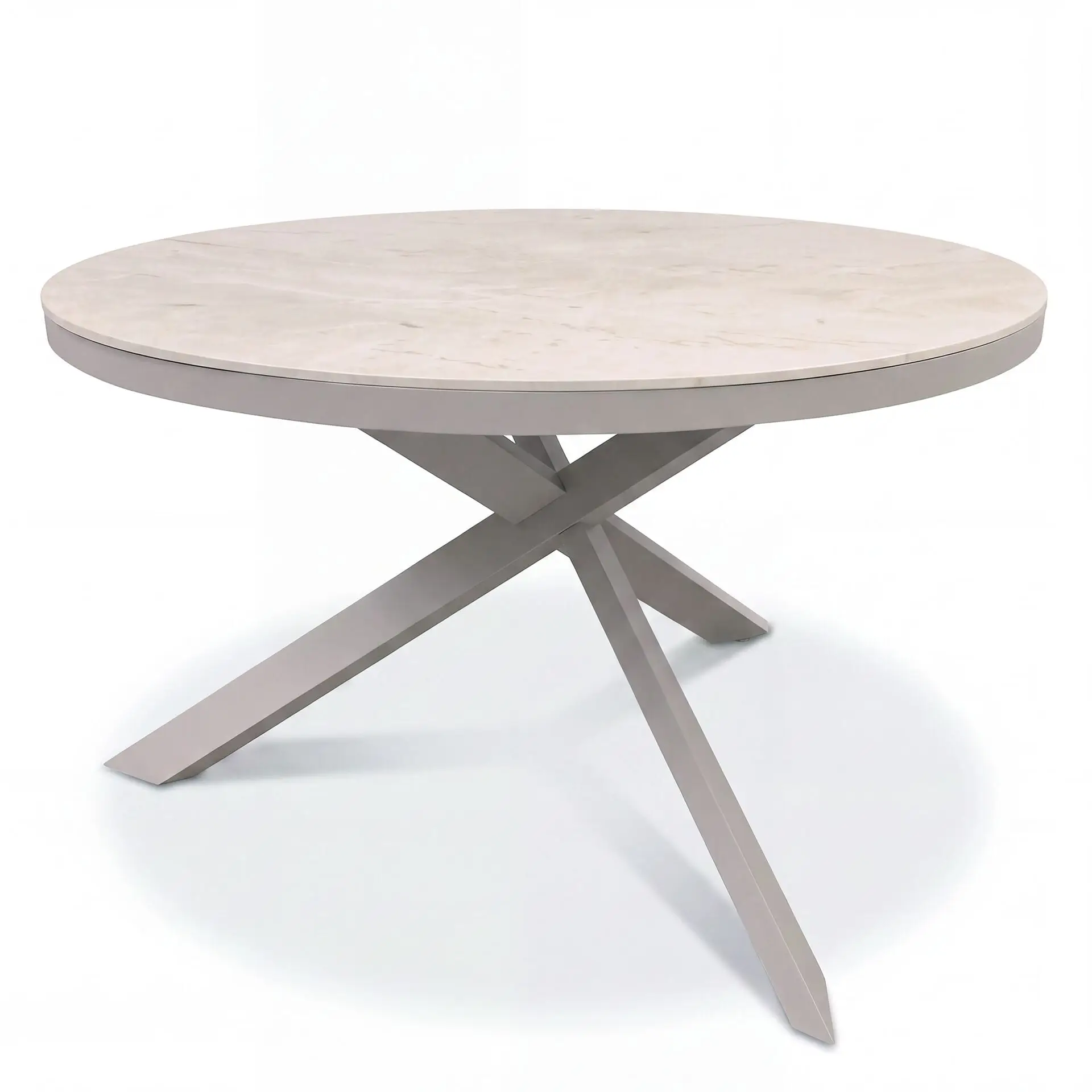 Cambridge Rattan Rope 6 Seat Round Sintered Stone Dining Set
