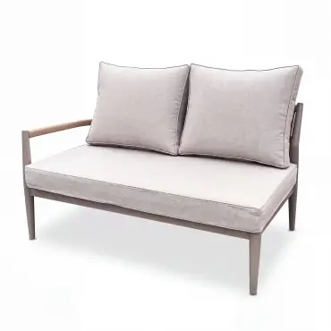 Cambridge Rattan Rope Corner Sofa Dining Set - Sintered Stone Rising Table & 2 Footstools