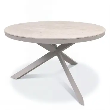 Cambridge Rattan Rope 4 Seat Round Sintered Stone Dining Set