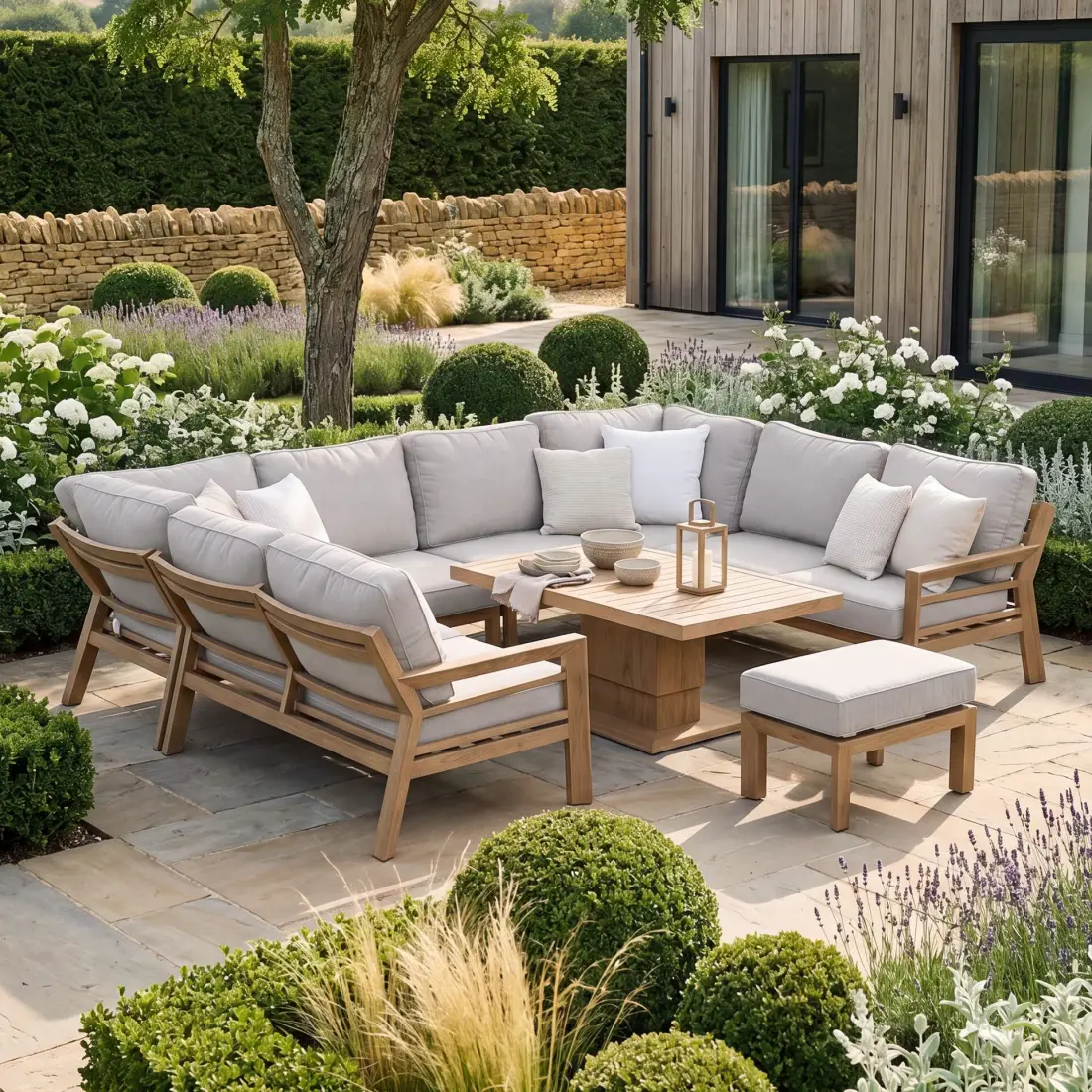 Buy New York U-Shaped Sofa Set with Rising Table Buy New York U-Shaped Sofa Set with Rising Table