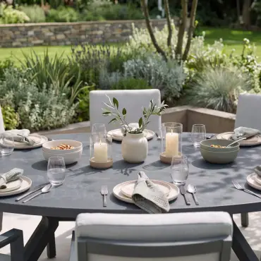 New York 8-Seat Oval Dining Set | Garden Furniture Spain
