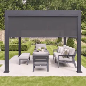 Aurora Pergola Zip Drop Side Blind to fit within 3m width