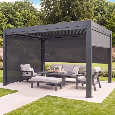 Aurora Pergola Zip Drop Side Blind to fit within 3m width