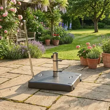 50kg Square Concrete Parasol Base with Handle