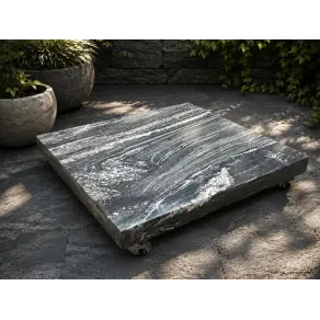Galaxy Black Swirl Granite Base with Wheels