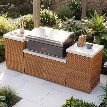 Antigua Small Kitchen Storage Units with Beefeater 1200E Series BBQ