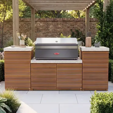 Antigua Small Kitchen Storage Units with Beefeater 1200E Series BBQ