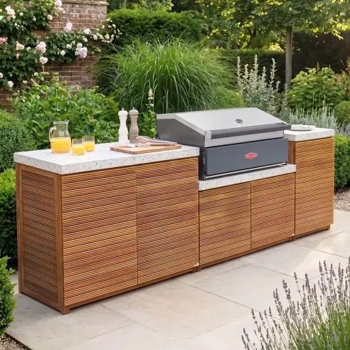 Antigua Medium Kitchen Storage Units with Beefeater 1200E Series BBQ Antigua Medium Kitchen Storage Units with Beefeater 1200E Series BBQ