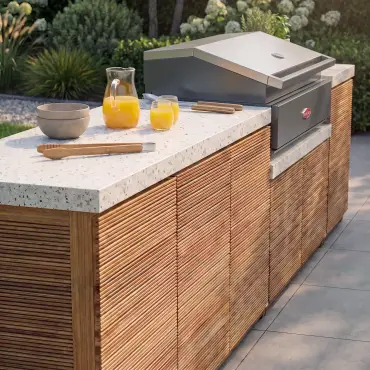 Antigua Large Kitchen Storage Units with Beefeater 1200E Series BBQ