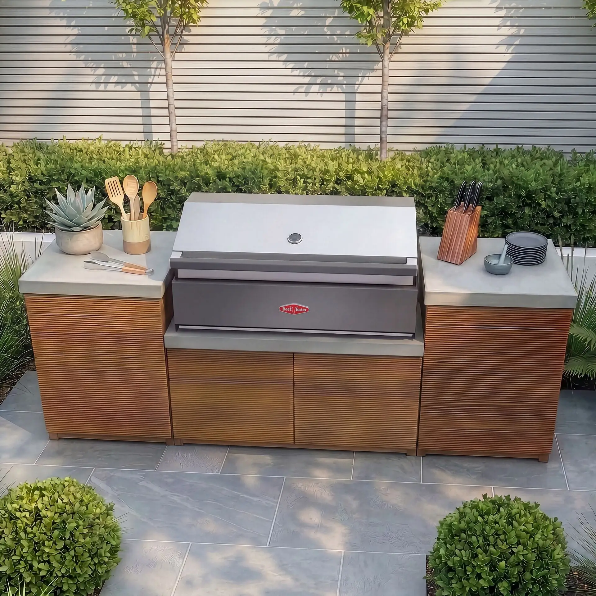 Bali Storage Units with Beefeater 1700 Series BBQ - Small Configuration