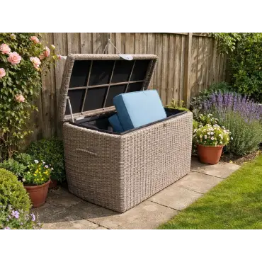 Luxor Rattan garden furniture Medium Cushion Box