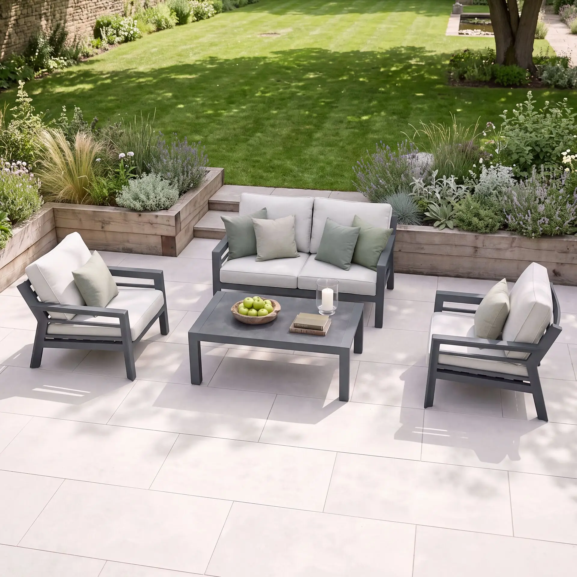 New york 2 seater sofa set