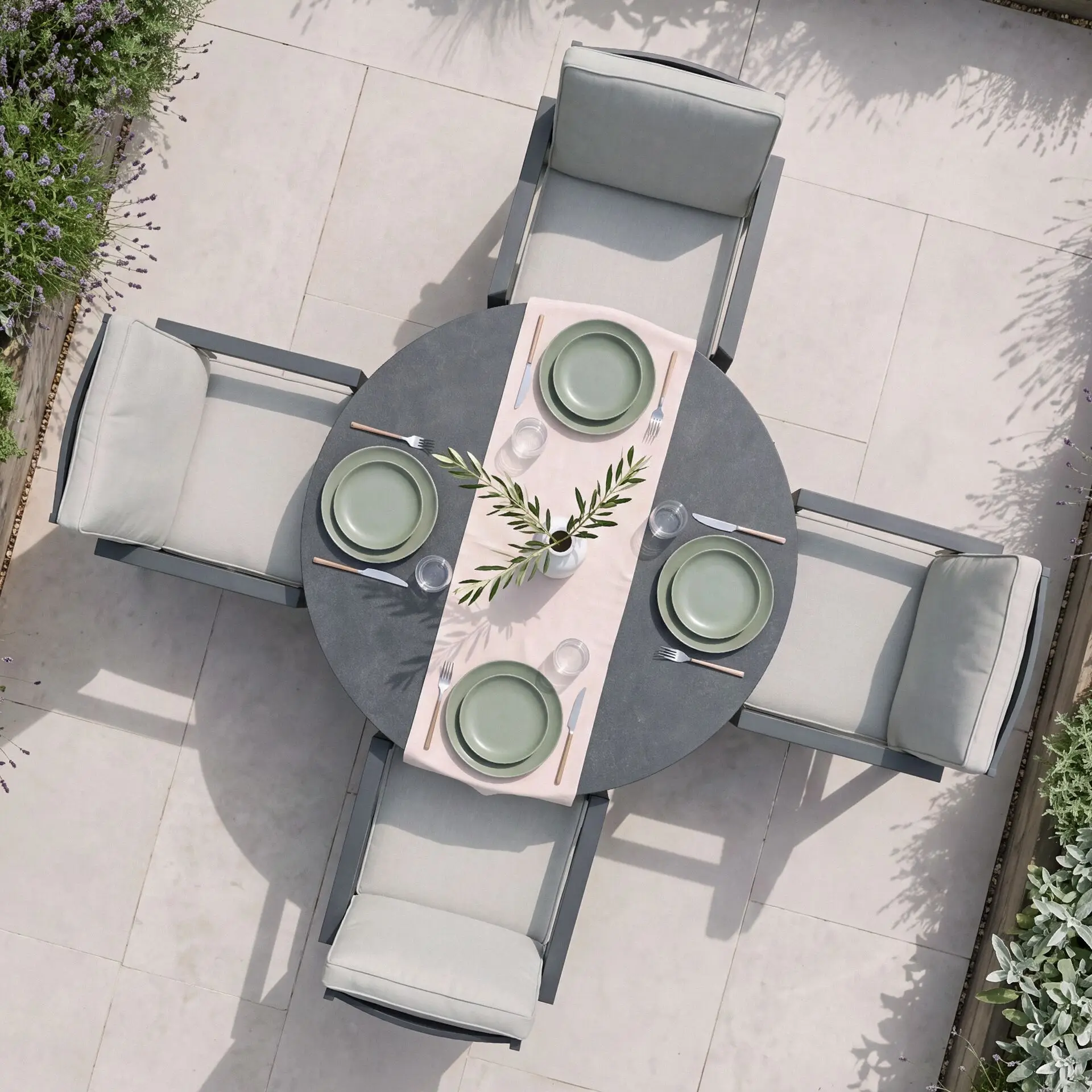 New York 4 Seat Dining Set