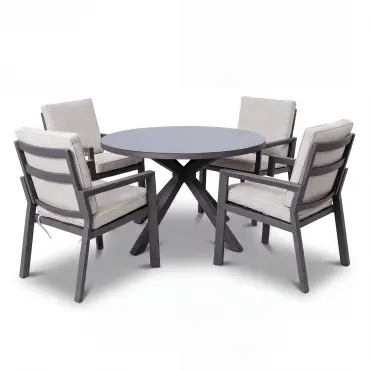 New York 4-Seat Dining Set: Relaxed Dining