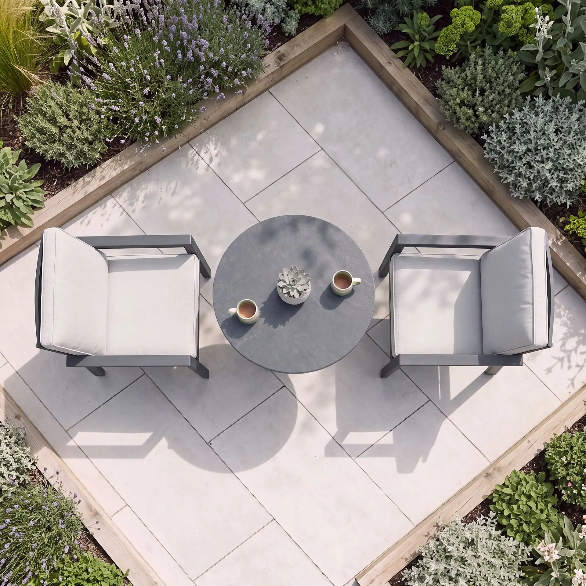 New York 3 Piece Aluminium Bistro Set