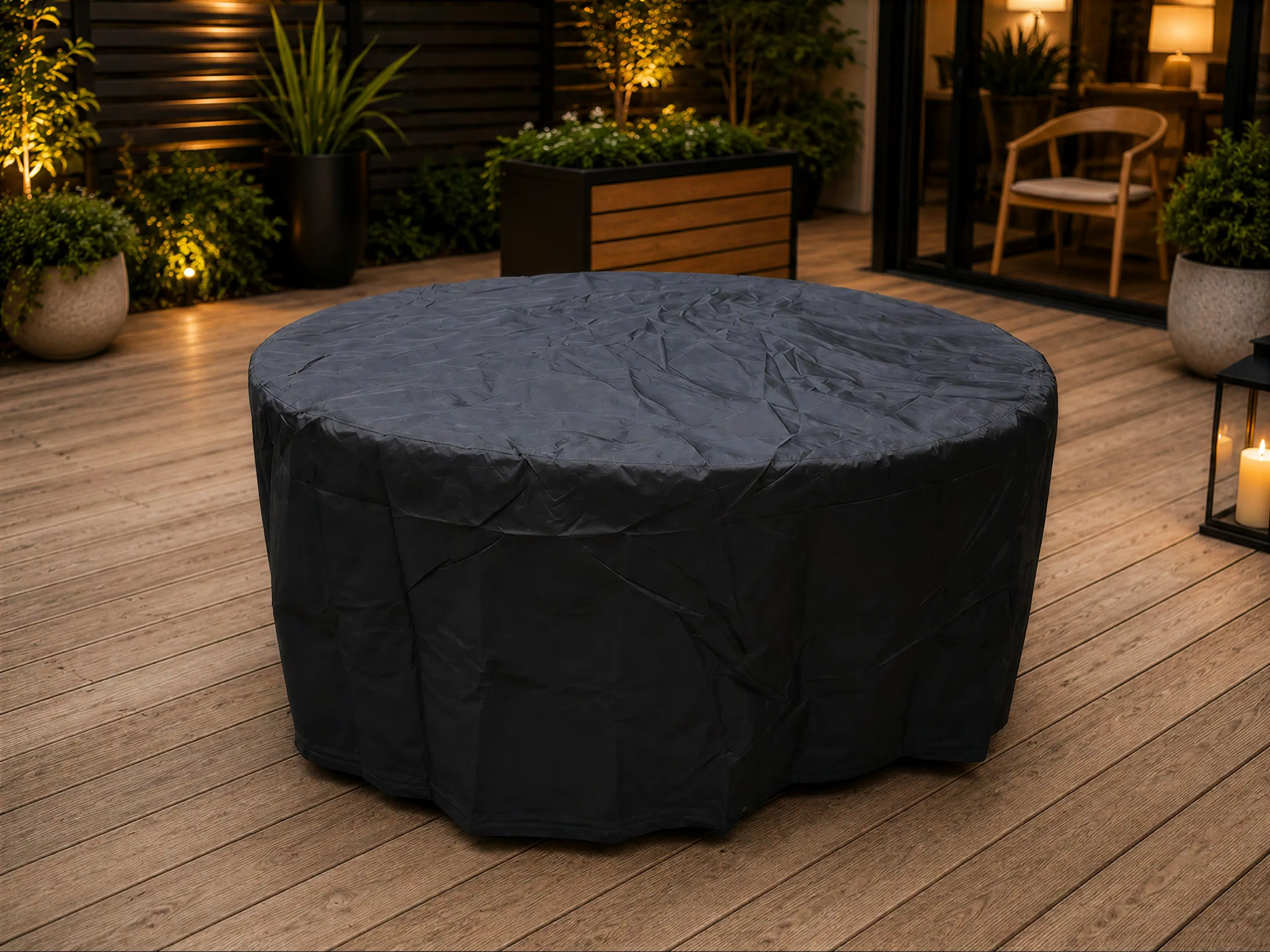 Round Table Weather Cover Breathable 155cm