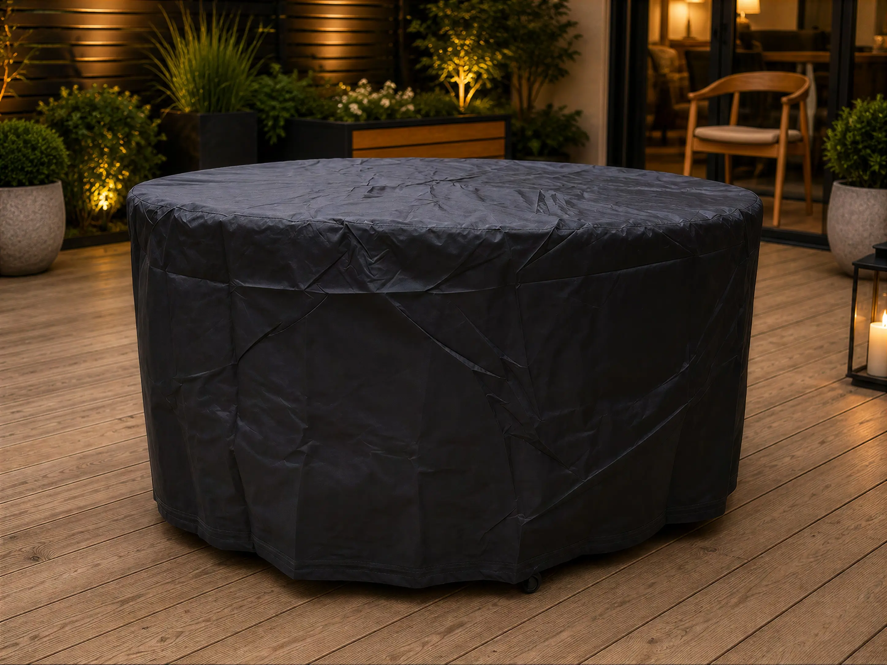 Breathable Round Table Weather Cover - Small 135cm