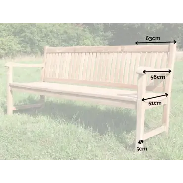 Westminster garden bench 1.8m