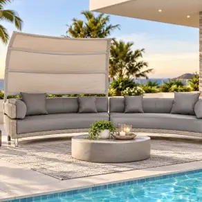 Luxor garden furniture outdoor rattan pienza modular set