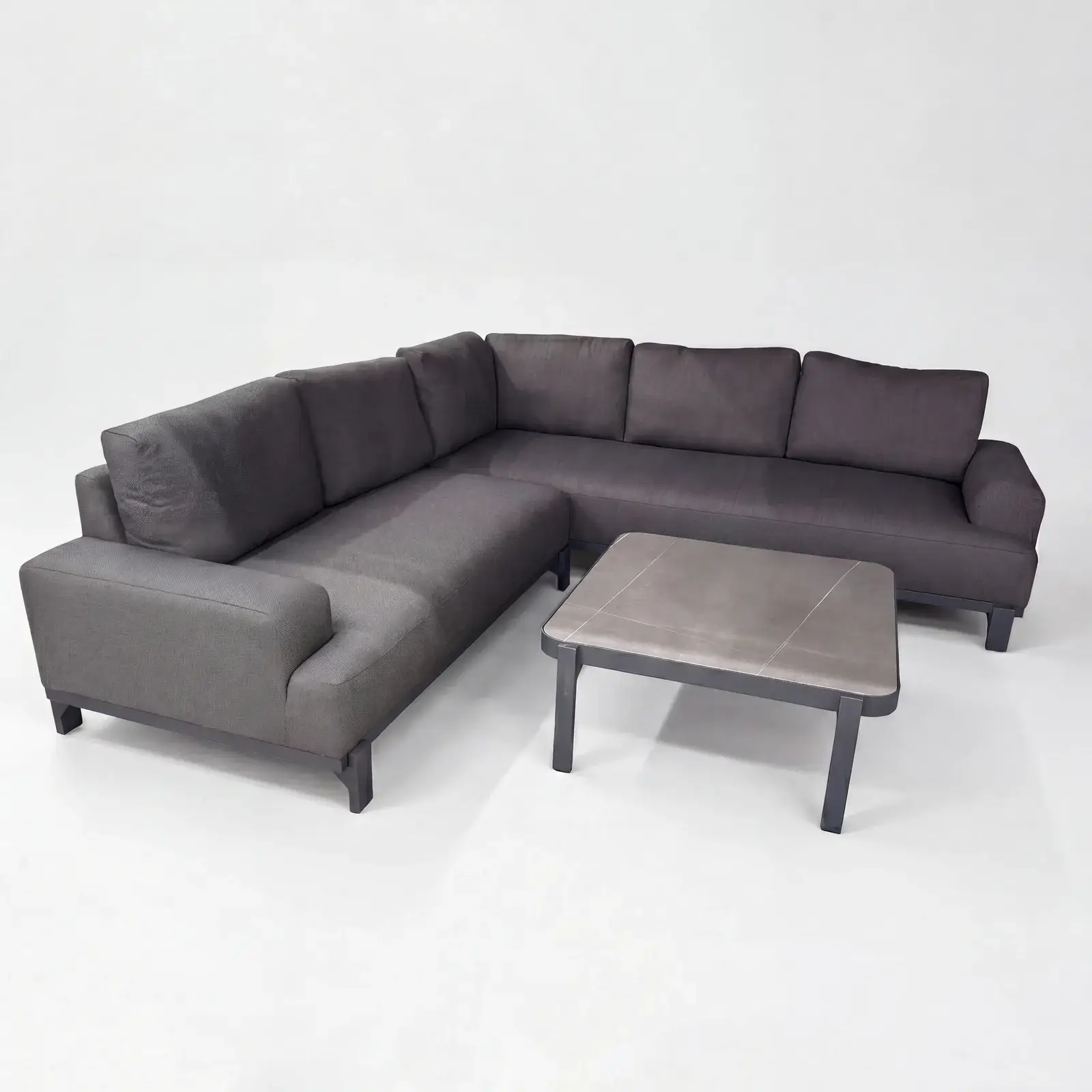 NOVA Aire Corner Sofa Lounging Set - Square Coffee Table