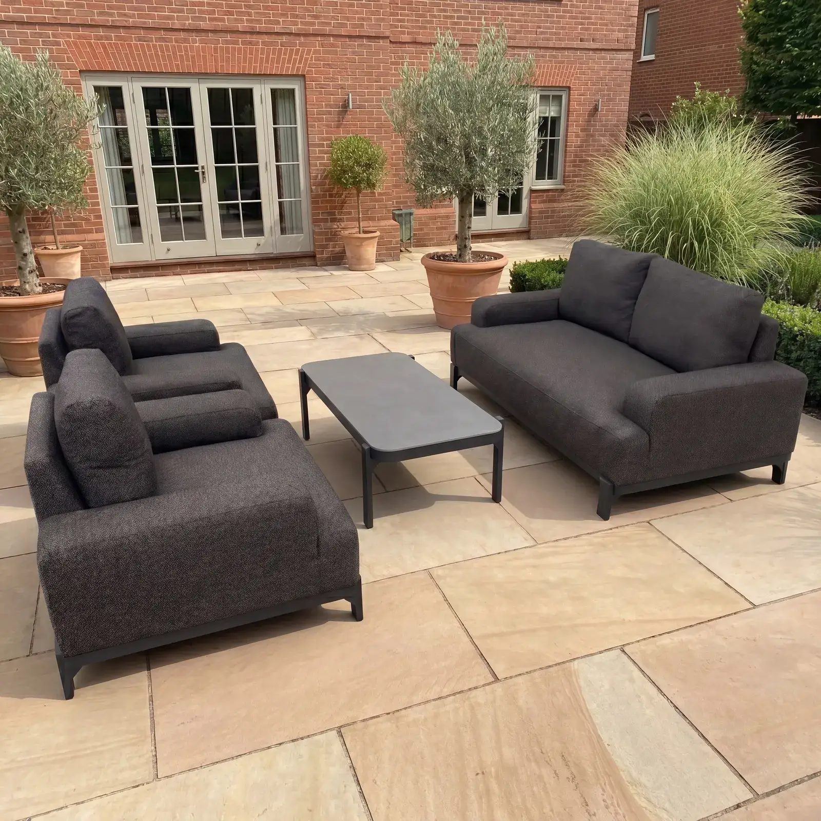 NOVA Aire 2-Seater Sofa Lounging Set - Rectangular Coffee Table