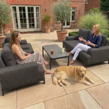 NOVA Aire 2-Seater Sofa Lounging Set - Rectangular Coffee Table