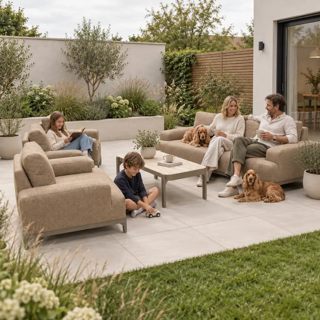 NOVA Aire 2-Seater Sofa Lounging Set - Rectangular Coffee Table
