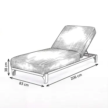 NOVA Aire Fabric Sun Lounger