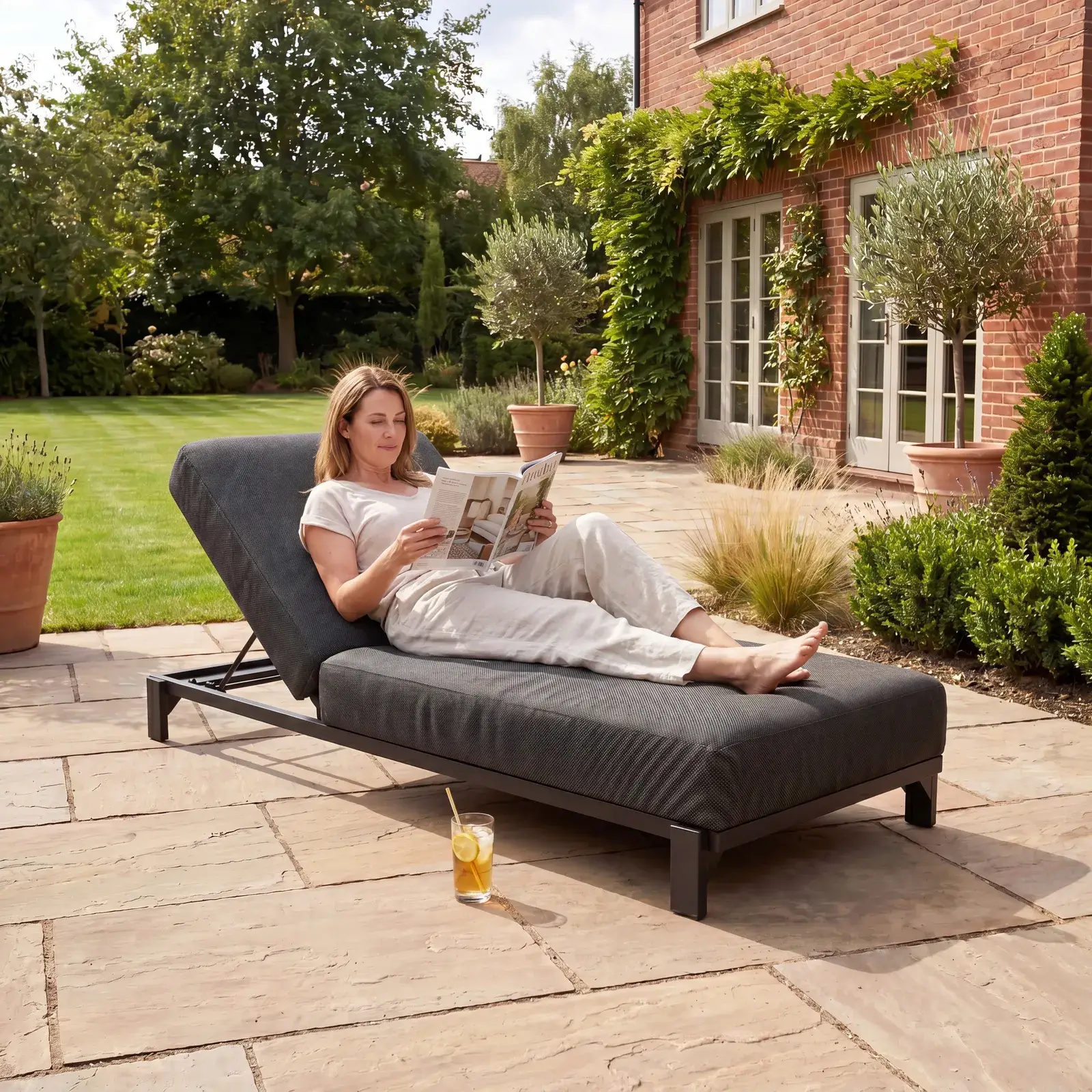 NOVA Aire Fabric Sun Lounger