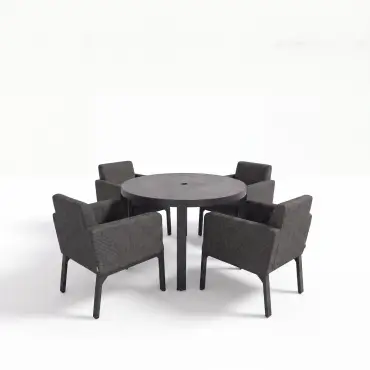 NOVA Aire 4 Seat Round Dining Set - 1.2m Table