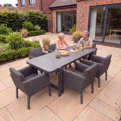 NOVA Aire 6 Seat Dining Set - 2.2*0.9m Rectangular Table NOVA Aire 6 Seat Dining Set - 2.2*0.9m Rectangular Table