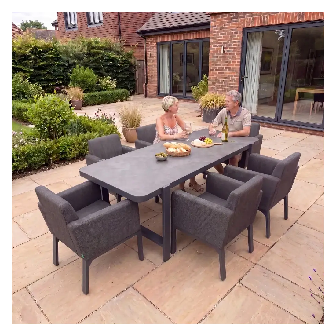 NOVA Aire 6 Seat Dining Set - 2.2*0.9m Rectangular Table NOVA Aire 6 Seat Dining Set - 2.2*0.9m Rectangular Table