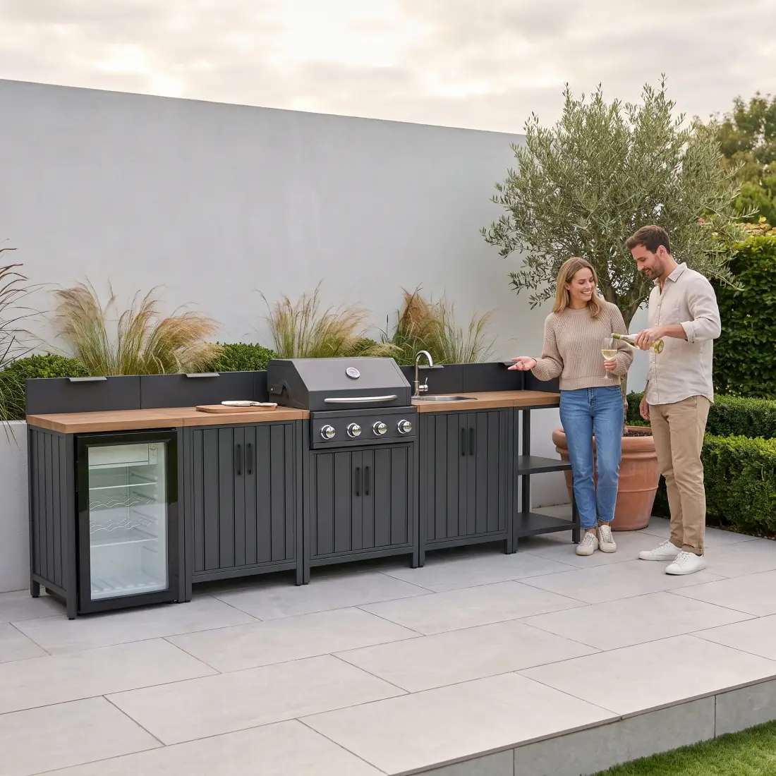 NOVA Parrilla 5 Piece Modular Outdoor Kitchen - 4 Burner NOVA Parrilla 5 Piece Modular Outdoor Kitchen - 4 Burner