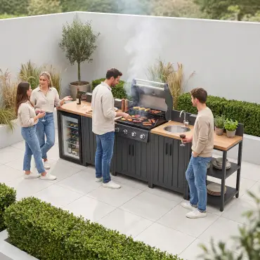 NOVA Parrilla 5 Piece Modular Outdoor Kitchen - 4 Burner