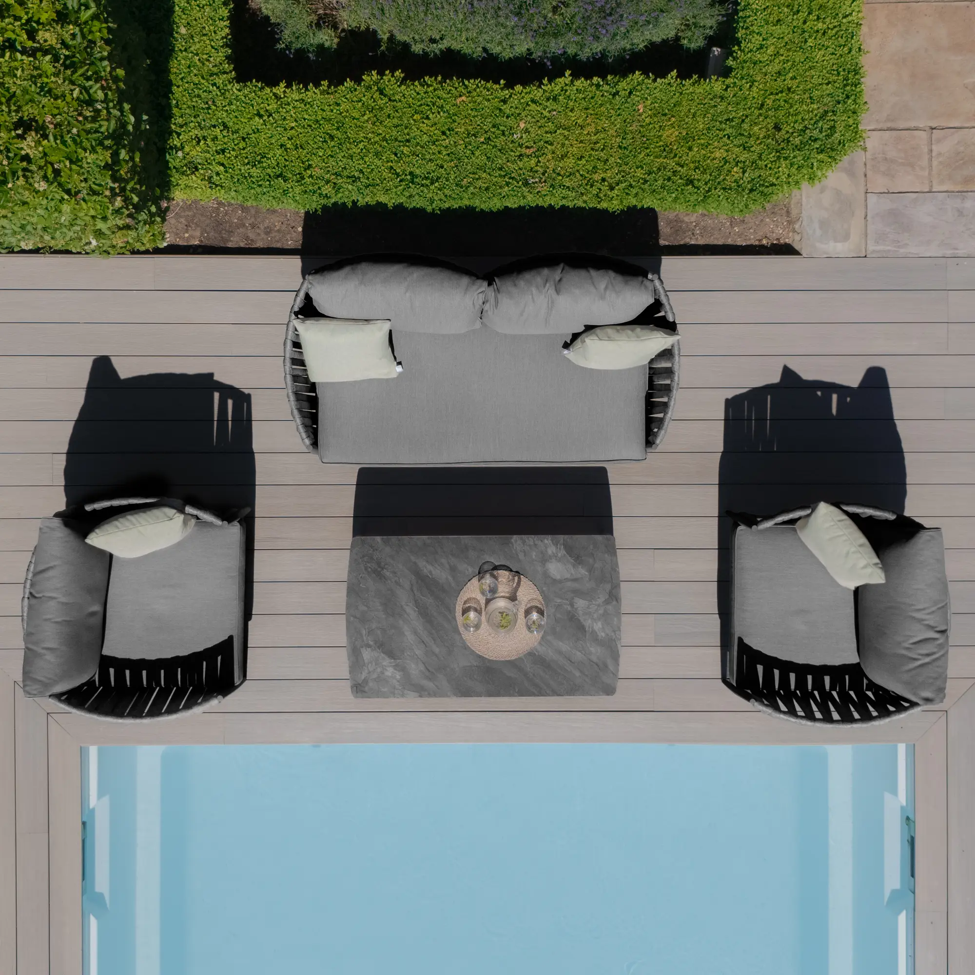 Milan Rope Weave 2 Seat Sofa Set