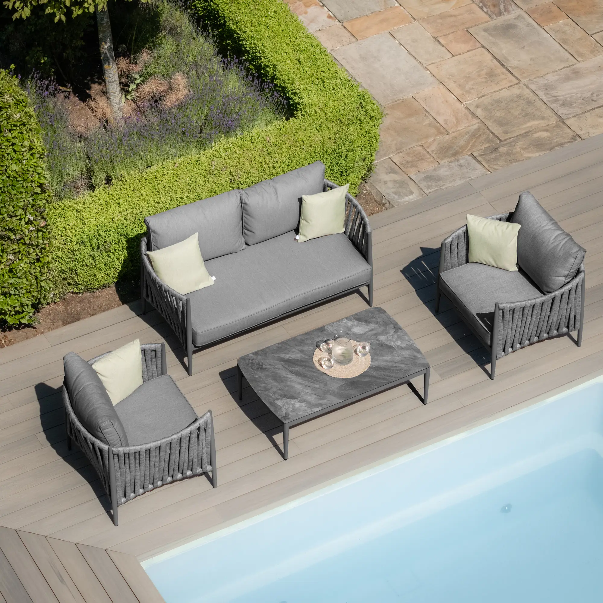 Milan Rope Weave 2 Seat Sofa Set