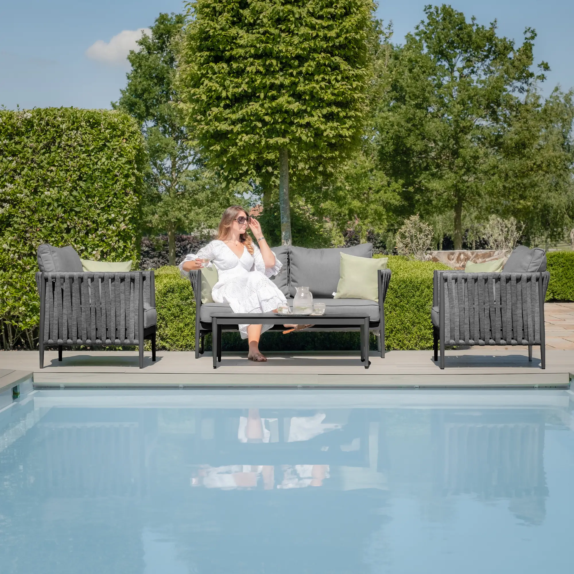 Milan Rope Weave 2 Seat Sofa Set