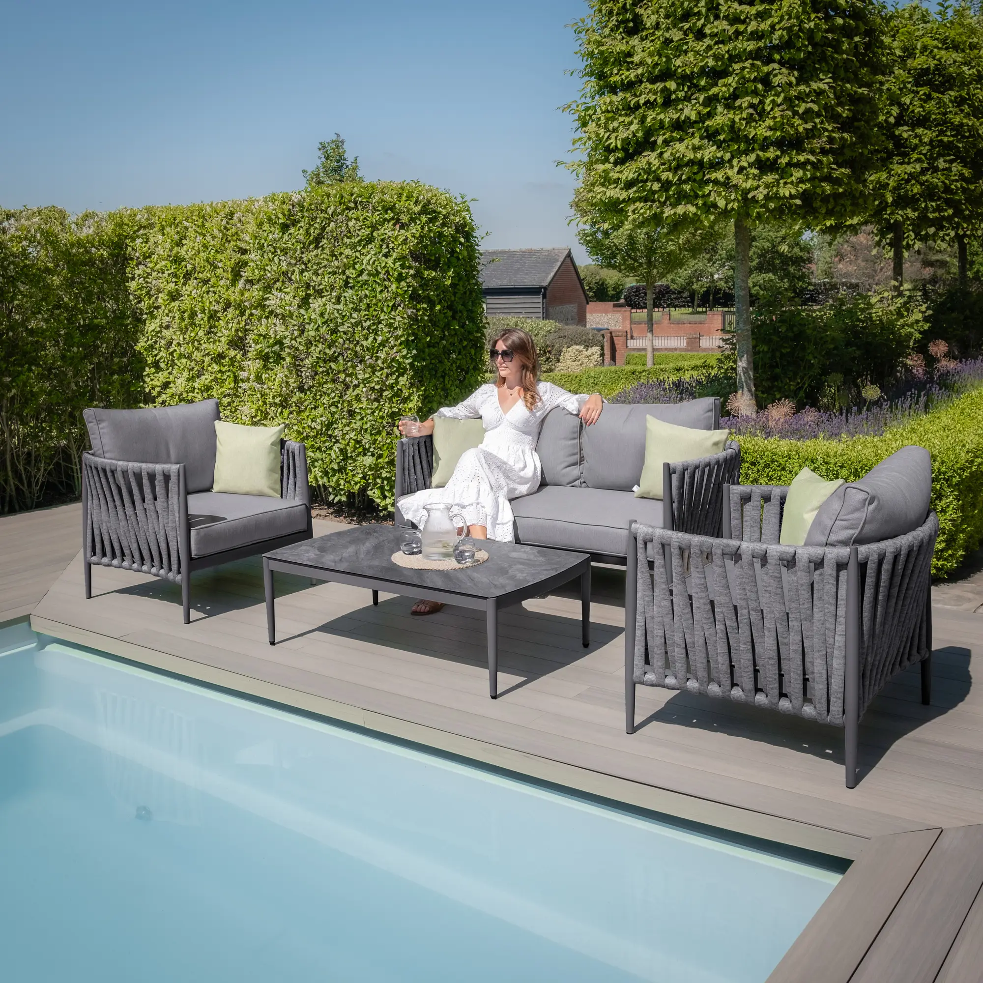 Milan Rope Weave 2 Seat Sofa Set