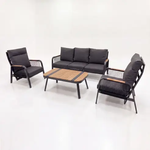 NOVA Harvey 3 Seater Sofa Reclining Lounging Set - Rectangular Coffee Table NOVA Harvey 3 Seater Sofa Reclining Lounging Set - Rectangular Coffee Table