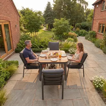 NOVA Harvey 4 Seat Dining Set - 0.9m Square Table