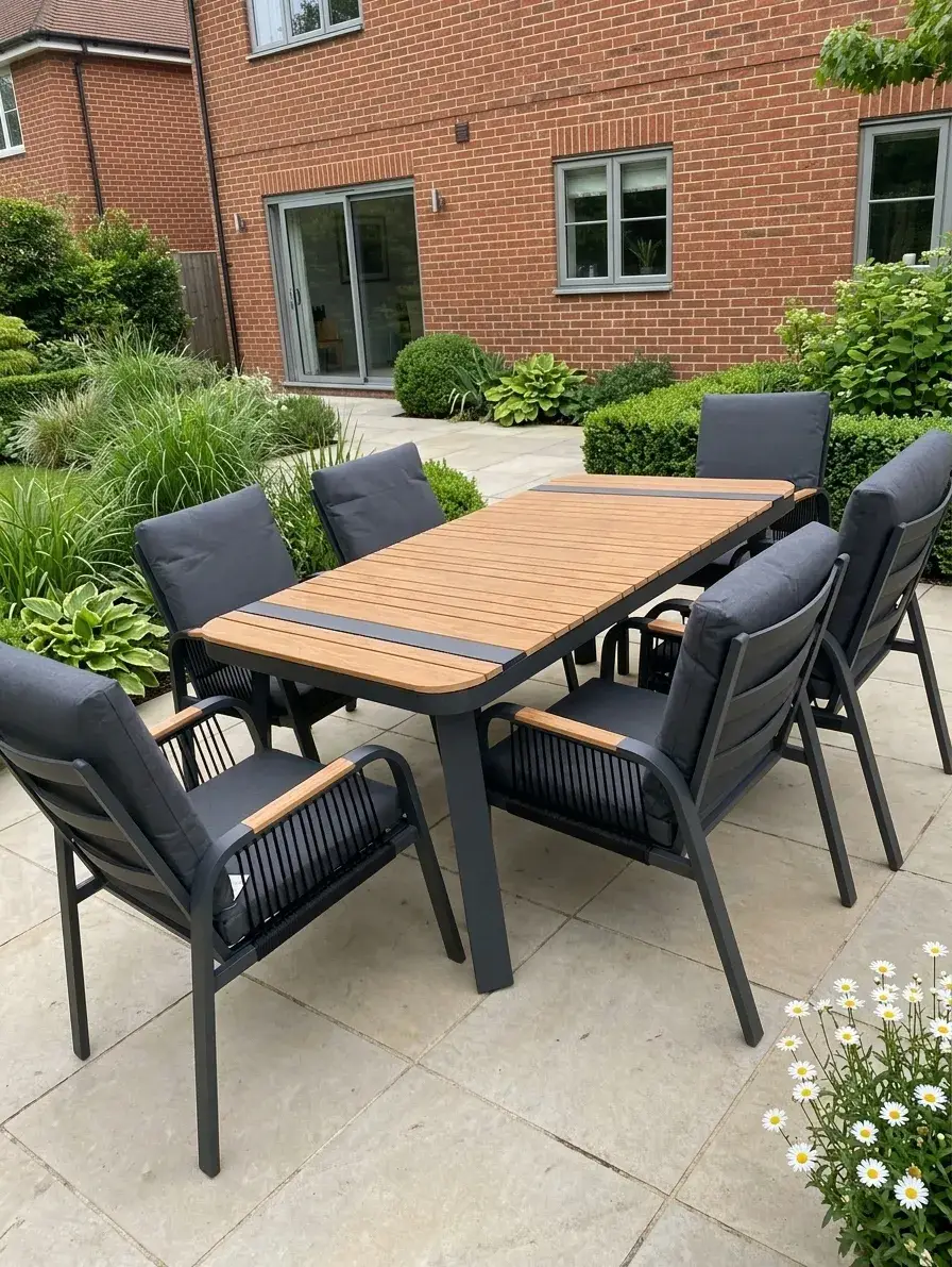 NOVA Harvey 6 Seat Dining Set - 1.6*0.9m Rectangular Table