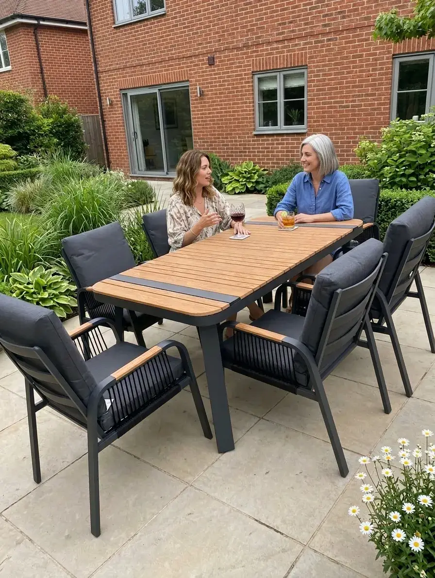 NOVA Harvey 6 Seat Dining Set - 1.6*0.9m Rectangular Table