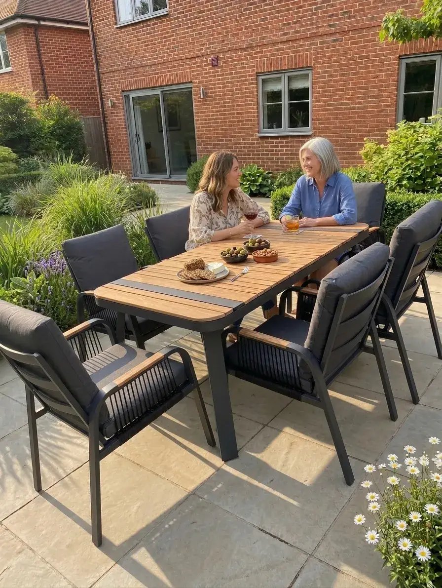 NOVA Harvey 6 Seat Dining Set - 1.6*0.9m Rectangular Table