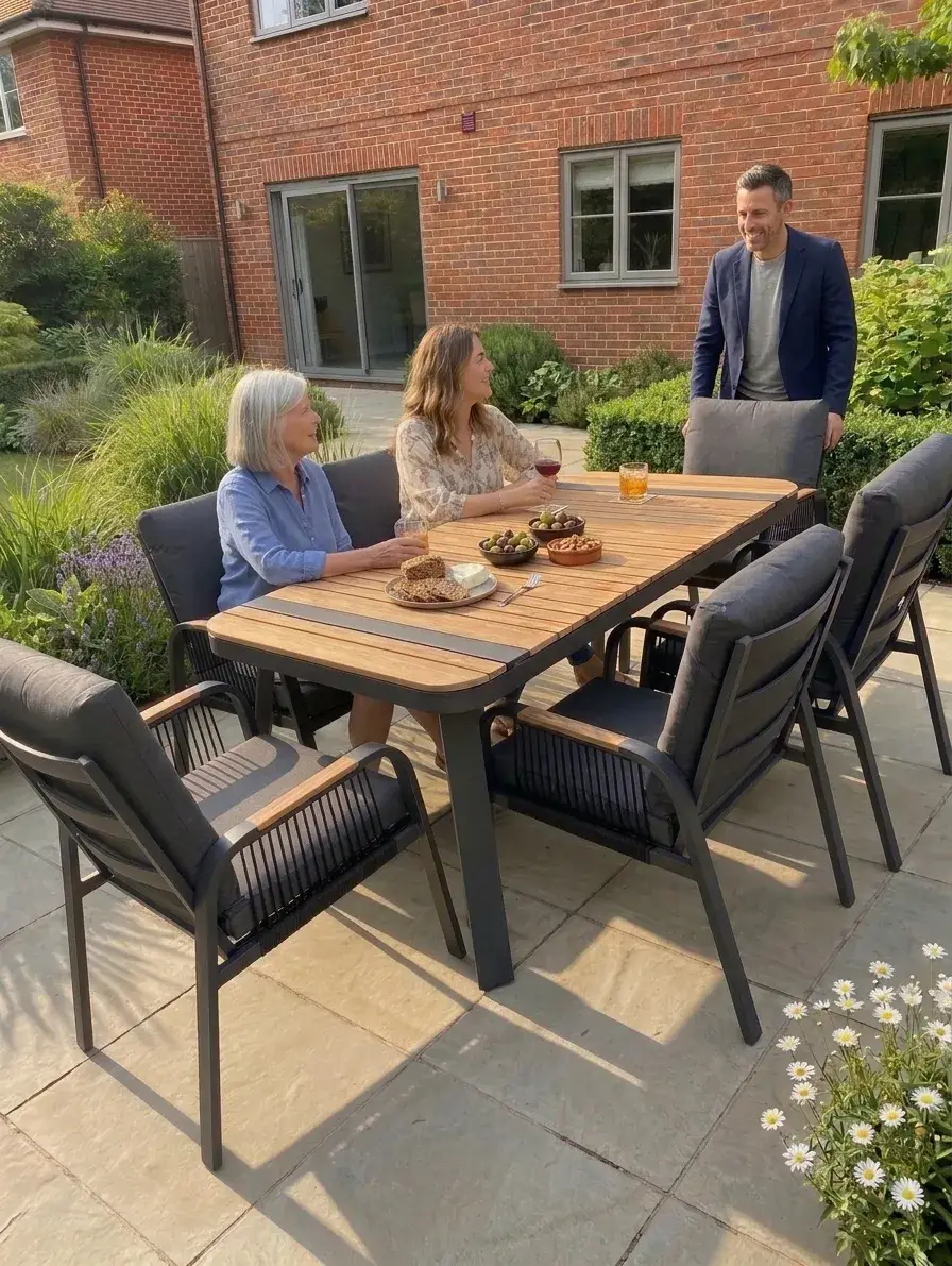 NOVA Harvey 6 Seat Dining Set - 1.6*0.9m Rectangular Table
